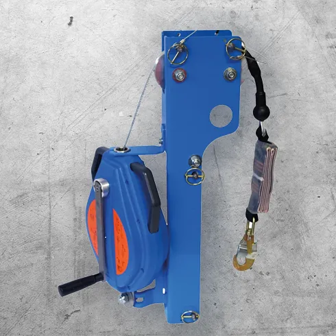 Arrester To Stop The Fall Of An Operator. It Also